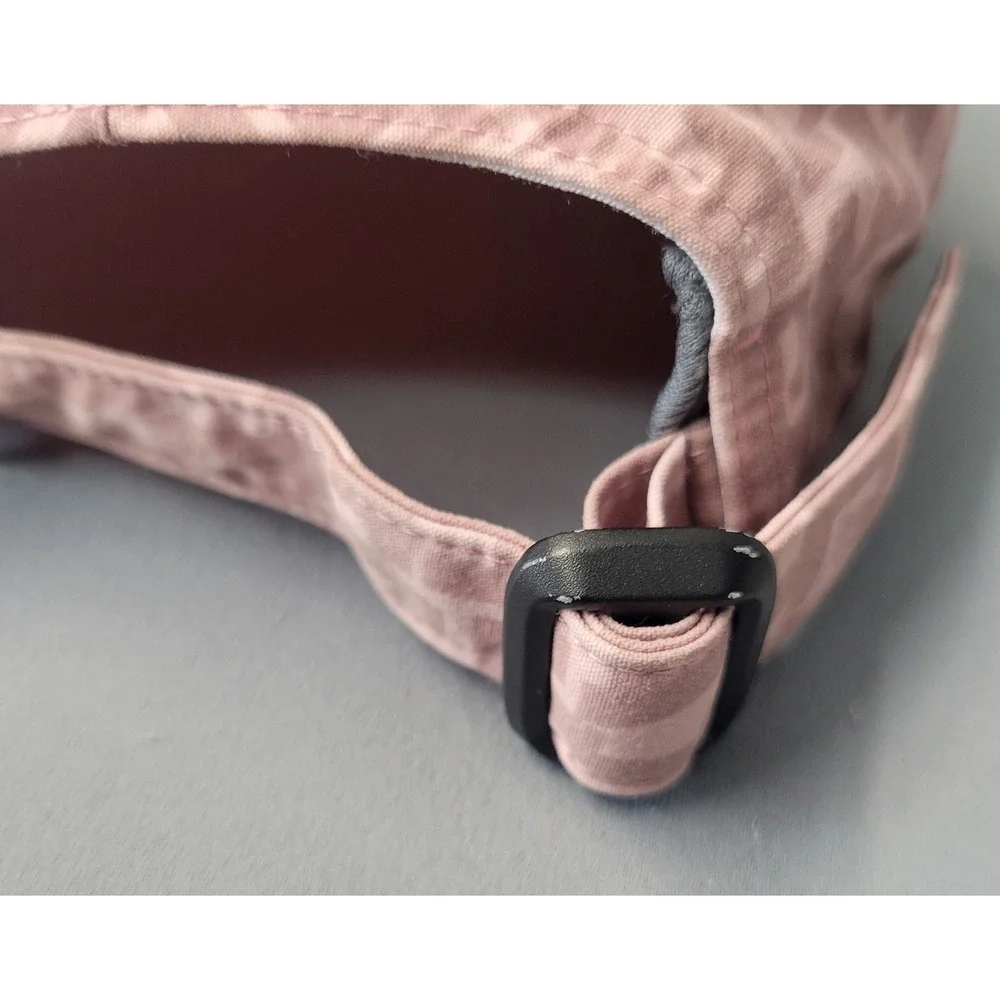 Athleta Hat Cap Strap Back Pink Athletic Logo Graphic Running Lightweight Womens